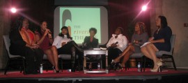 (Left to right) Winsome Sinclair, Malikha Mallette, Jacquie Lee, Melba Moore Lillias White, Mona Scott-Young, Havilah Malone