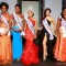Miss Dominica Nadira Lando (wearing crown) flanked by Runners-up after the 2012 Miss Caribbean World. (L-R) Second Runner-up Miss St. Lucia, First Runner-up Miss BVI, Third Runner-up Miss Cuba and Fourth Runner-up Miss Miss Curacao. (Photo courtesy Team Fotoshop)