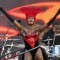 Jamaican singer Grace Jones performs with a hula hoop during the Diamond Jubilee concert in front of Buckingham Palace in London