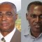 (L-R): Nevis Reformation Party (NRP) leader, Premier Joseph Parry, and Concerned Citizens' Movement (CCM) leader and former premier, Vance Amory