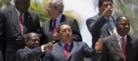 President Hugo Chavez and some Caribbean leaders