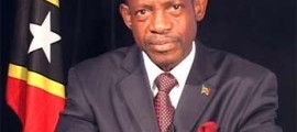 The Right Hon. Dr. Denzil Llewellyn Douglas , Prime Minister St. Kitts/ Nevis