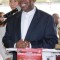 Ephraim Martin addresses media at the press launch, held at Finger Lickin Bakery & Restaurant in Pembroke Pines, Florida. The reception was hosted by VP Records. Photo credit: Uriah Bennett.