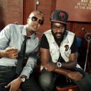 Kenyan reggae artist and Tarrus Riley at Tuff Gong Studios in Jamaica