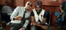 Kenyan reggae artist and Tarrus Riley at Tuff Gong Studios in Jamaica