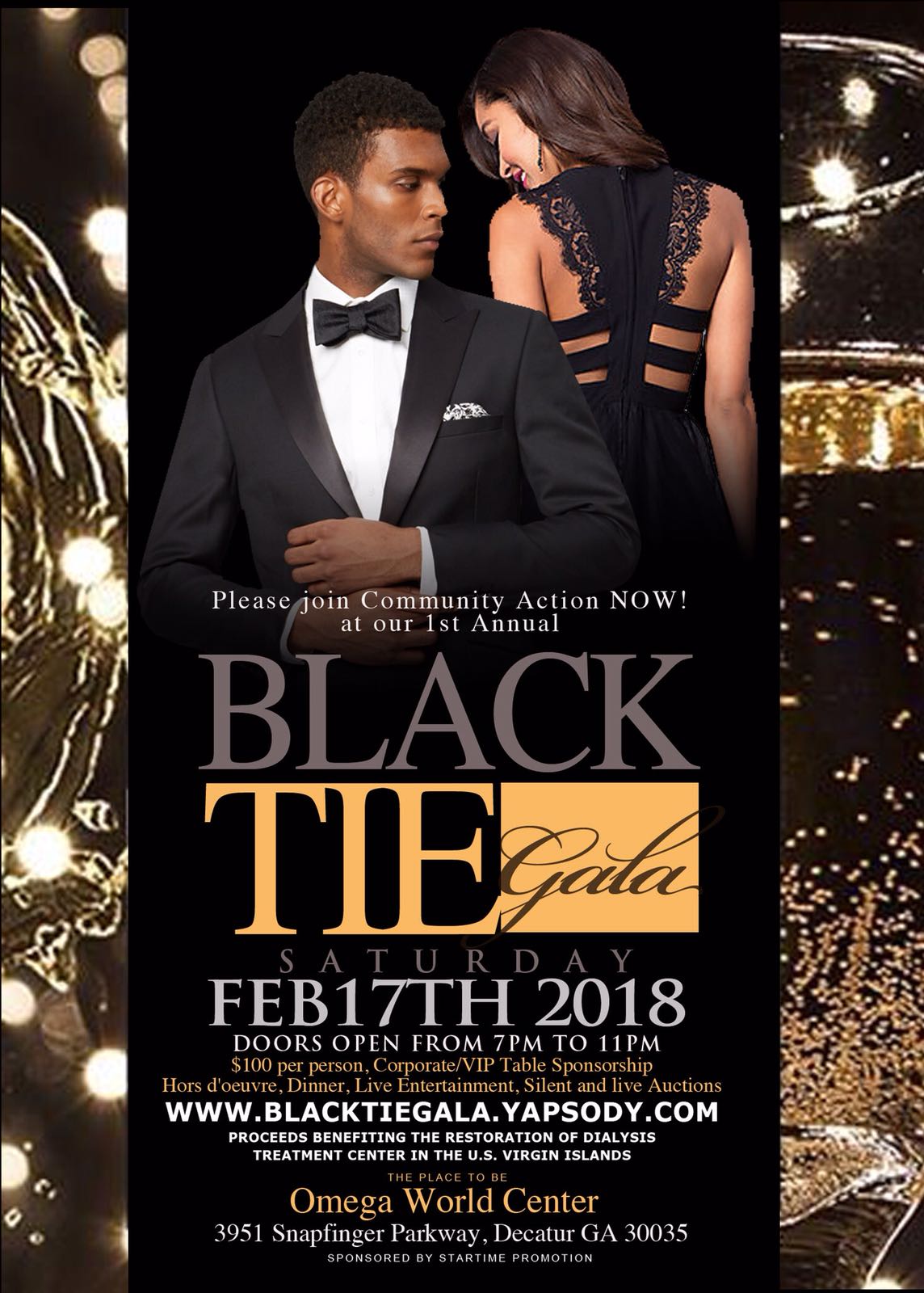 First Annual Black Tie Gala to Benefit U.S. Virgin Islands SAT Feb 17