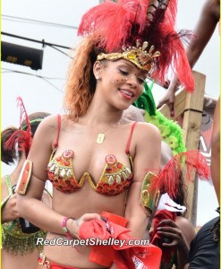 Rihanna at Barbados' Cropover Carnival
