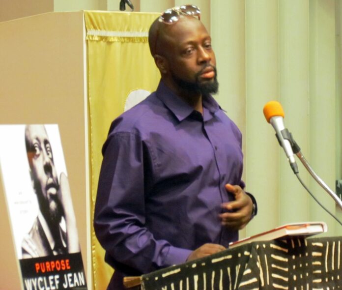 Wyclef is currently on a book tour promoting his memoir 