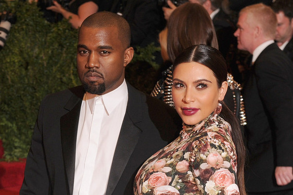 Kanye West and Kim Kardashian