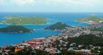 Aerial View of Waterfront area, St. Thomas USVI