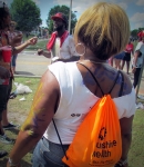 Sandie Jouvert with Handprints