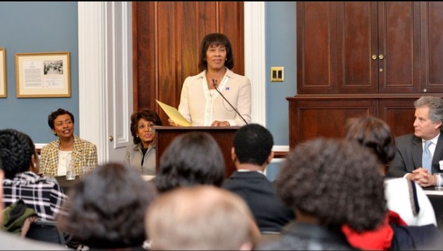 Portia Simpson Miller speaks at Congressional Black Caucus