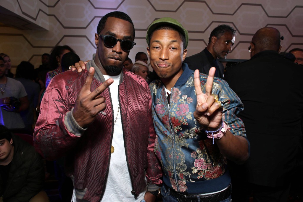 EXCLUSIVE - Co-Executive Producer Sean Combs and Executive Producer Pharrell Williams seen at Open Road Films Los Angeles Premiere of "Dope" in partnership with the LA Film Fest on Monday, June 8, 2015, in Los Angeles. (Photo by Eric Charbonneau/Invision for Open Road Films/AP Images)