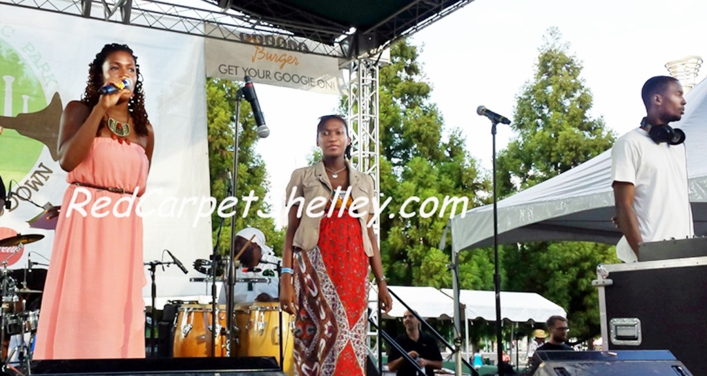 (L to R) Diania Brooks-Valentine, Warrior Queen Martine, Kahlil, Highlanda Sound host Caribbean Wednesday Winddown
