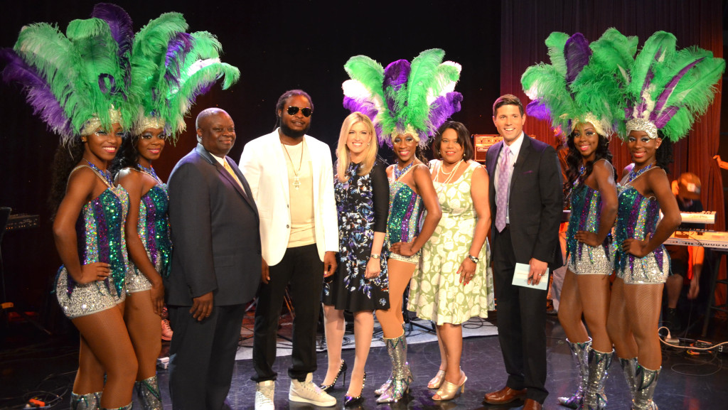 Team USVI at FOX studios in Manhattan.