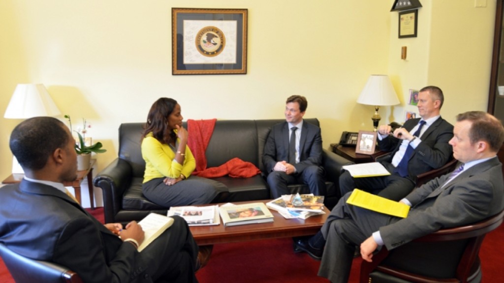 Stacey Plaskett and Denmark Ambassador