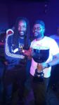 “Can’t Breathe” artist Kabaka Pyramid poses with UK Rumble winner Platinum Cartel.