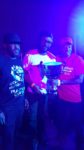 UK Rumble winner Platinum Cartel members Junior Cartel (l), Chalice Nya (c) and Blade (r) shine bright with new trophy.