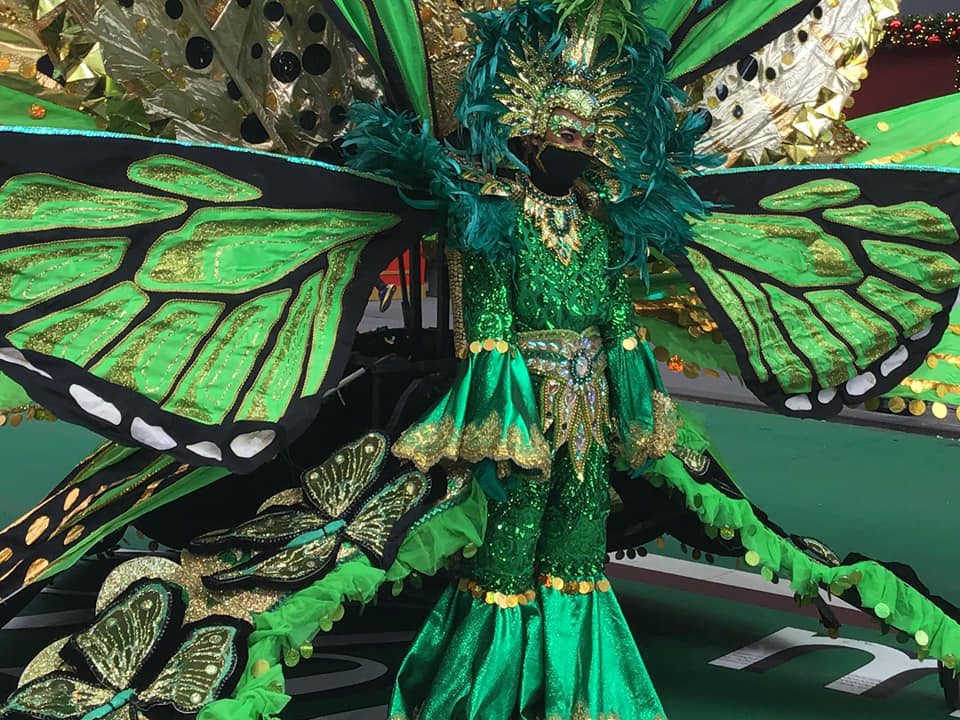 Kay Mason was among the performers representing the West Indian American Day Association at the 96th Macy's Thanksgiving Day Parde in New York. Photo: WIADCA Facebook page. 