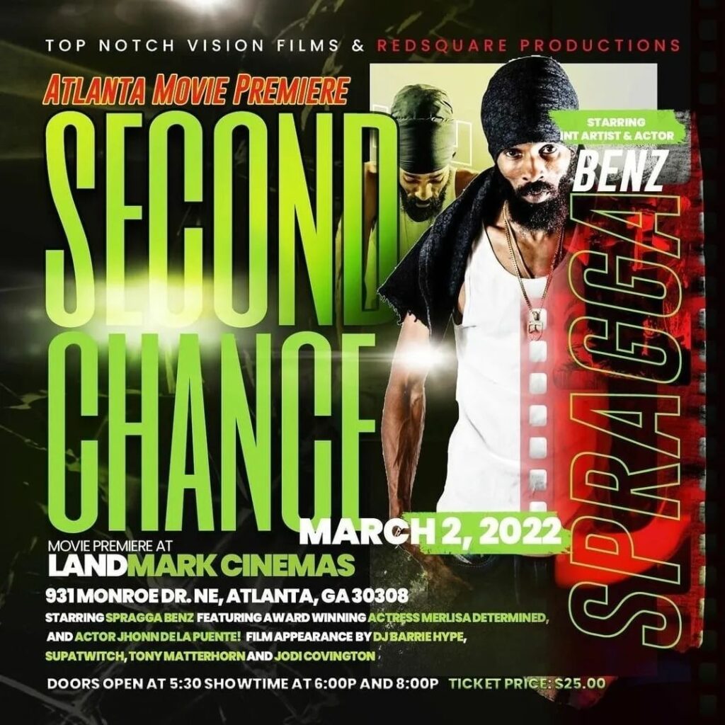 Second Chance, movie starring Spragga Benz