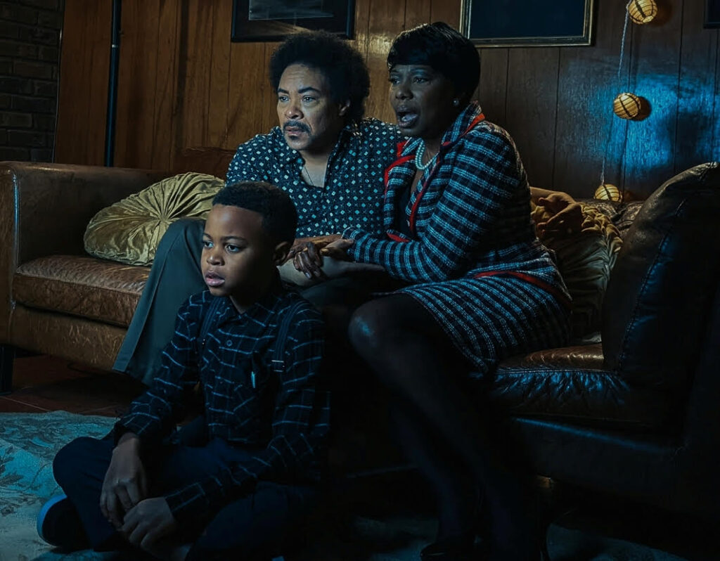 Adam Christian, David Heron and Claire Dennison in From Yard.PHOTO CREDIT- Nick Whatley